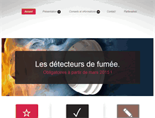 Tablet Screenshot of detecteursdefumee.info